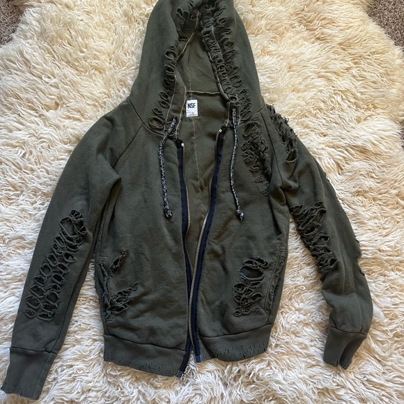 NSF Distressed Hoodie - Picture 10 of 11